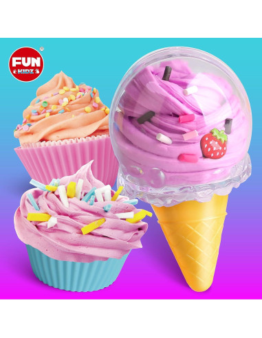 Kit de Slime de Helado FUNKIDZ 1040 ML para Niñas 6-12 Años