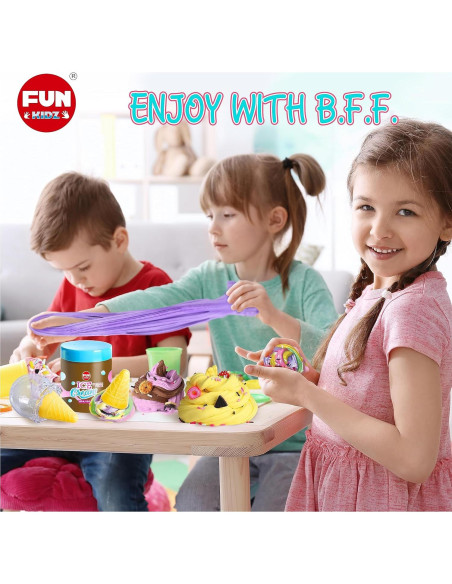 Kit de Slime de Helado FUNKIDZ 1040 ML para Niñas 6-12 Años