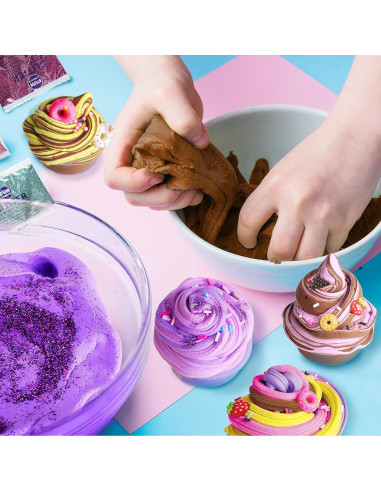 Kit de Slime de Helado FUNKIDZ 1040 ML para Niñas 6-12 Años
