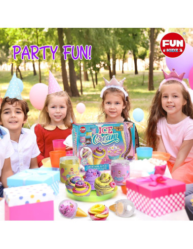 Kit de Slime de Helado FUNKIDZ 1040 ML para Niñas 6-12 Años