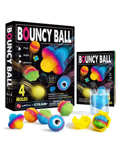 Kit de Pelotas Rebotadoras Byncceh - 5 Colores y Moldes