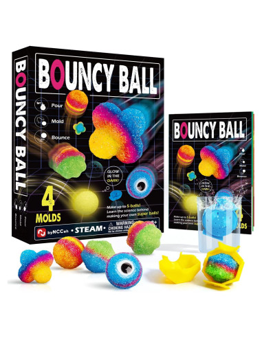 Kit de Pelotas Rebotadoras Byncceh - 5 Colores y Moldes