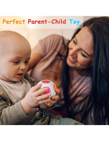 Lenwen 18 Bolas Rompecabezas Arcoíris Antiestrés 7 cm