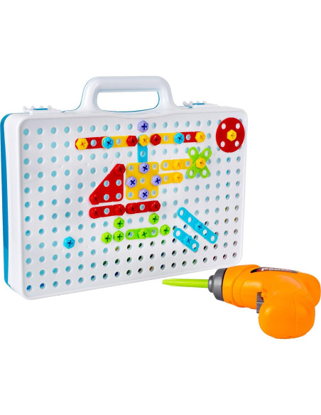 Set de Juguete de Construcción Big Mo con Taladro Eléctrico