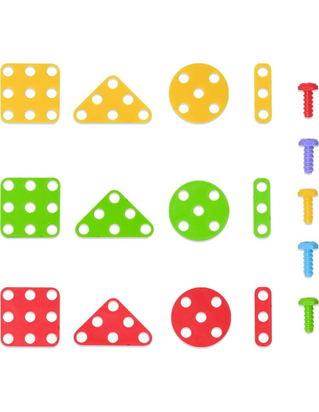 Set de Juguete de Construcción Big Mo con Taladro Eléctrico