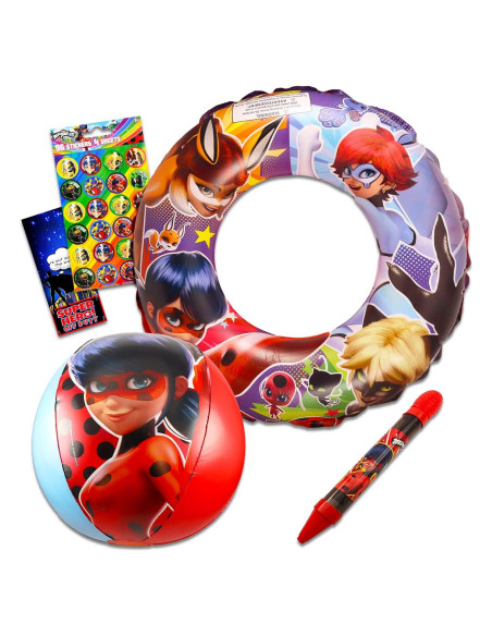 Conjunto de Juguetes de Piscina Miraculous Ladybug - 5 Piezas