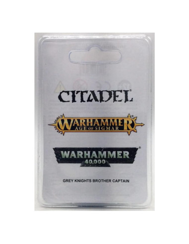 Miniatura Warhammer 40k Caballero Capitán Caballero Gris