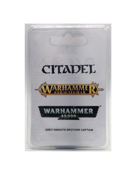 Miniatura Warhammer 40k Caballero Capitán Caballero Gris