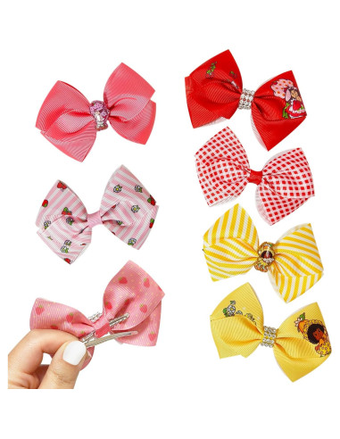 Lazos para el cabello Luv Her - 7 piezas Strawberry Shortcake