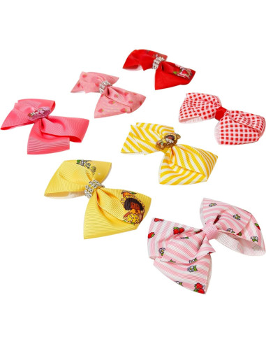 Lazos para el cabello Luv Her - 7 piezas Strawberry Shortcake