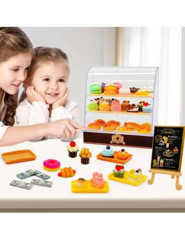 Mini Juguetes de Comida con Caja de Exhibición Taken All