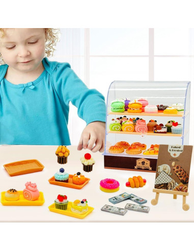 Mini Juguetes de Comida con Caja de Exhibición Taken All