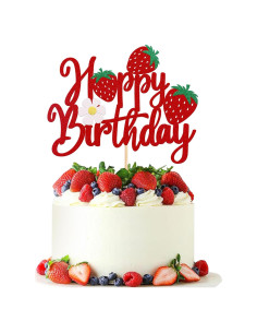 Adorno de Pastel de Cumpleaños Feliz YCTHUNFISH 15.3x18.7cm