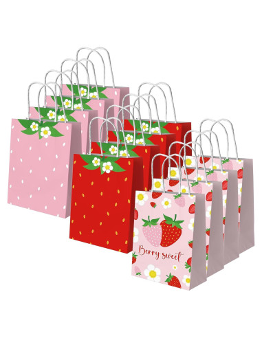 Bolsas de Papel de Fresa Dydamud - Paquete de 12 Unidades