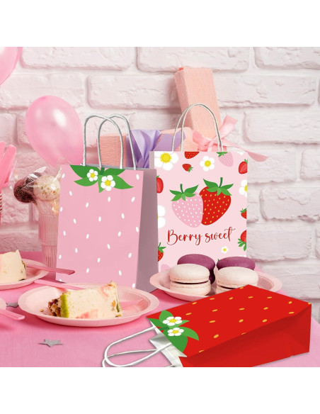 Bolsas de Papel de Fresa Dydamud - Paquete de 12 Unidades