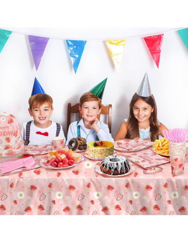 Suministros de Fiesta de Fresa YMDOBIGER para 24 Invitados