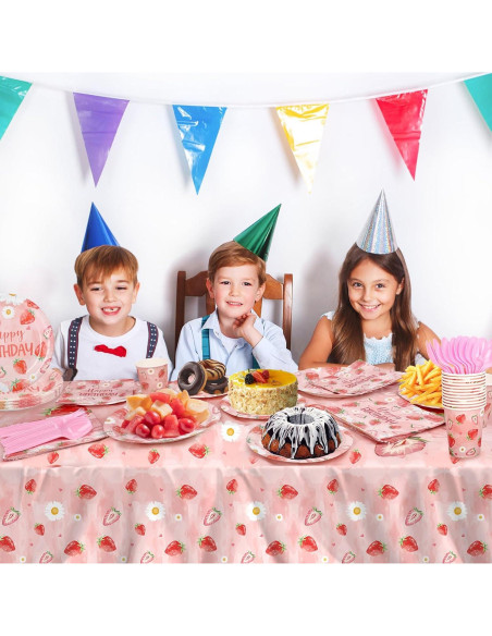 Suministros de Fiesta de Fresa YMDOBIGER para 24 Invitados
