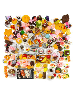 Juego de Comida de Juguete HUADELAIMA 200 Piezas Miniatura