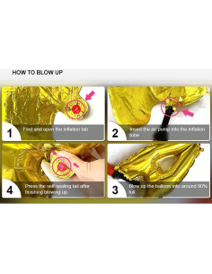 Banner de Globos de Aluminio RUIANSI Arcoíris 40.64cm Fiesta 2