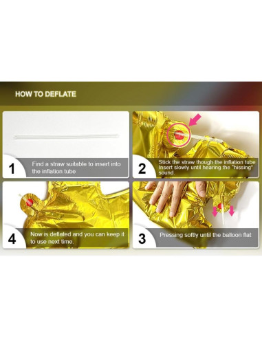 Banner de Globos de Aluminio RUIANSI Arcoíris 40.64cm Fiesta