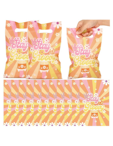 Paquete de 100 Bolsas de Fiesta Groovy Hotop 16.5x24.6cm