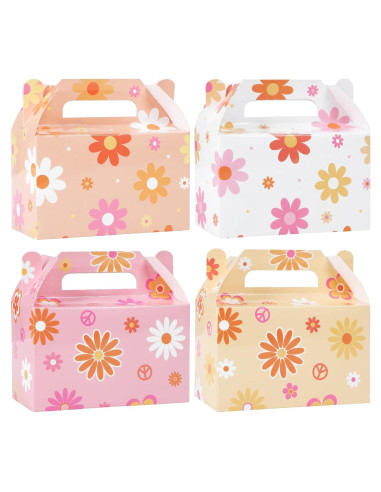 24 Cajas de Regalo Margarita Boho ZOIIWA 15x9x7.5cm