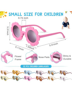 Conjunto Gafas y Diademas Hippie Chumia 24 Piezas 2