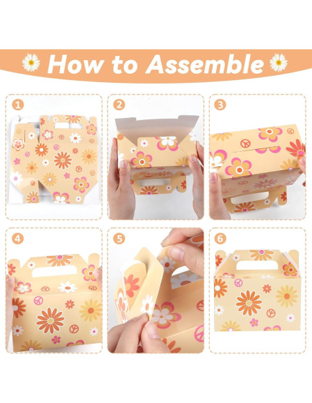 24 Cajas de Regalo Margarita Boho ZOIIWA 15x9x7.5cm 24 Cajas de Regalo Margarita Boho ZOIIWA 15x9x7.5cm