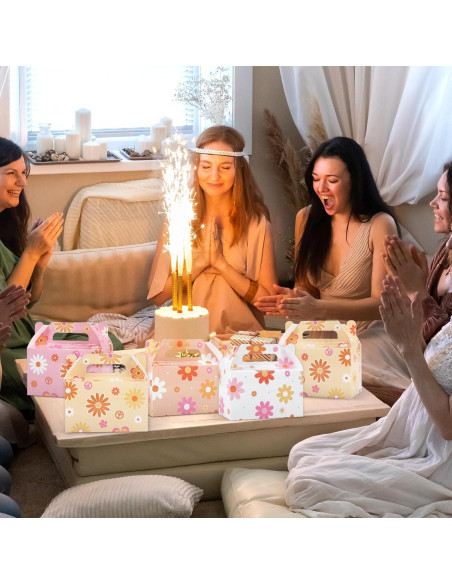 24 Cajas de Regalo Margarita Boho ZOIIWA 15x9x7.5cm 24 Cajas de Regalo Margarita Boho ZOIIWA 15x9x7.5cm