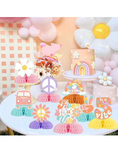 Centros de Mesa de Panal Fangleland 8 Piezas Cumpleaños Niña 5 Años 2