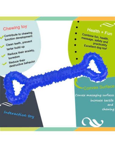 Juguete para Perros LANYUKEJI Hueso 33 cm Resistente TPR
