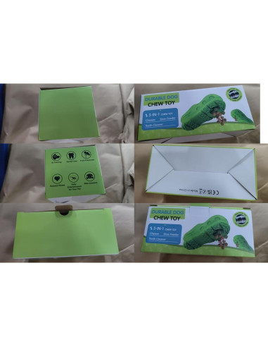 Juguete Indestructible para Perros RUXAN 15x7cm Verde