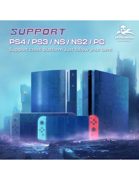 Adaptador Inalámbrico Brook Wingman XE2 - Convertidor 2-en-1 PS4, PS5, Xbox, Switch