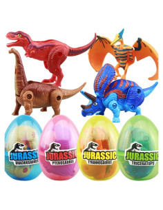 Paquete de 4 Huevos de Dinosaurio que Nacen - Juguete Educativo