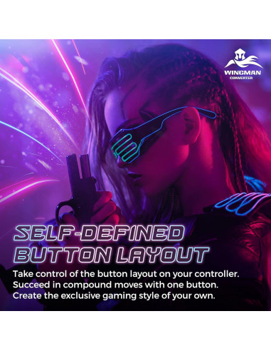 Adaptador Inalámbrico Brook Wingman XE2 - Convertidor 2-en-1 PS4, PS5, Xbox, Switch