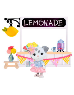 Puesto de Limonada Honey Bee Acres con Muñeca de Peluche 9 Piezas