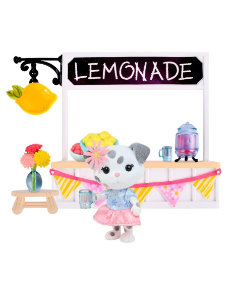 Puesto de Limonada Honey Bee Acres con Muñeca de Peluche 9 Piezas