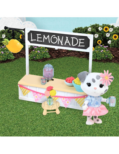 Puesto de Limonada Honey Bee Acres con Muñeca de Peluche 9 Piezas