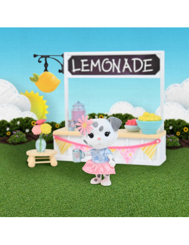 Puesto de Limonada Honey Bee Acres con Muñeca de Peluche 9 Piezas