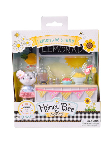 Puesto de Limonada Honey Bee Acres con Muñeca de Peluche 9 Piezas