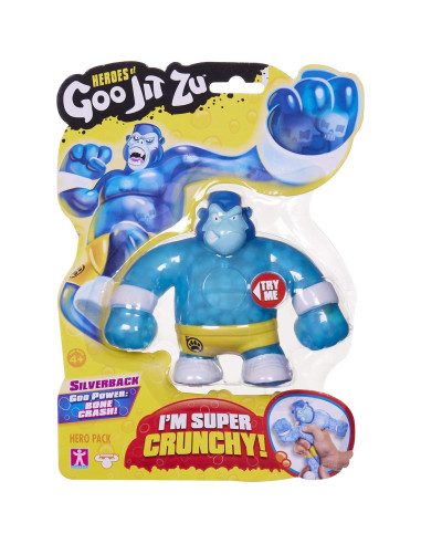 Figura de Acción Gorila Crujiente Silverback Goo Jit Zu 13 cm