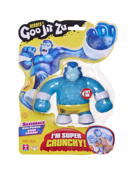 Figura de Acción Gorila Crujiente Silverback Goo Jit Zu 13 cm