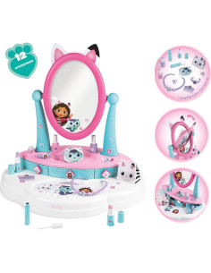 Mesa de Maquillaje Gabby con Espejo y 12 Accesorios 2