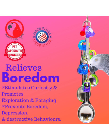 Juguete para Aves Bonka Bird Toys 1969 Cuchara Delicia Mediana