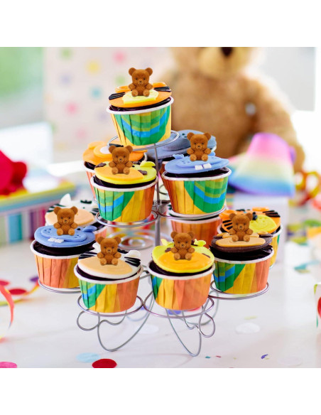 12 Mini Osos Acolchados Marrón Oscuro Hungdao para DIY