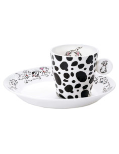 Taza de Espresso y Plato Disney 101 Dálmatas English Ladies Co
