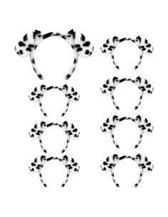 Diadema de Orejas de Dálmata Beviliu - Paquete de 8 Unidades