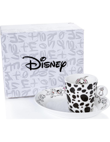 Taza de Espresso y Plato Disney 101 Dálmatas English Ladies Co