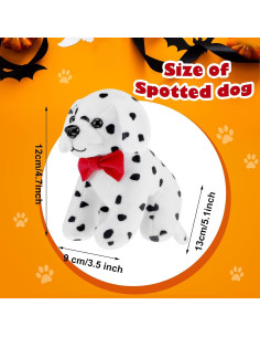 Kathfly 4 Piezas Dálmata Peluche Halloween 12.2 cm 2