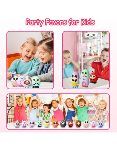 12 Juguetes Antiestrés de Succión de Animales KissFree